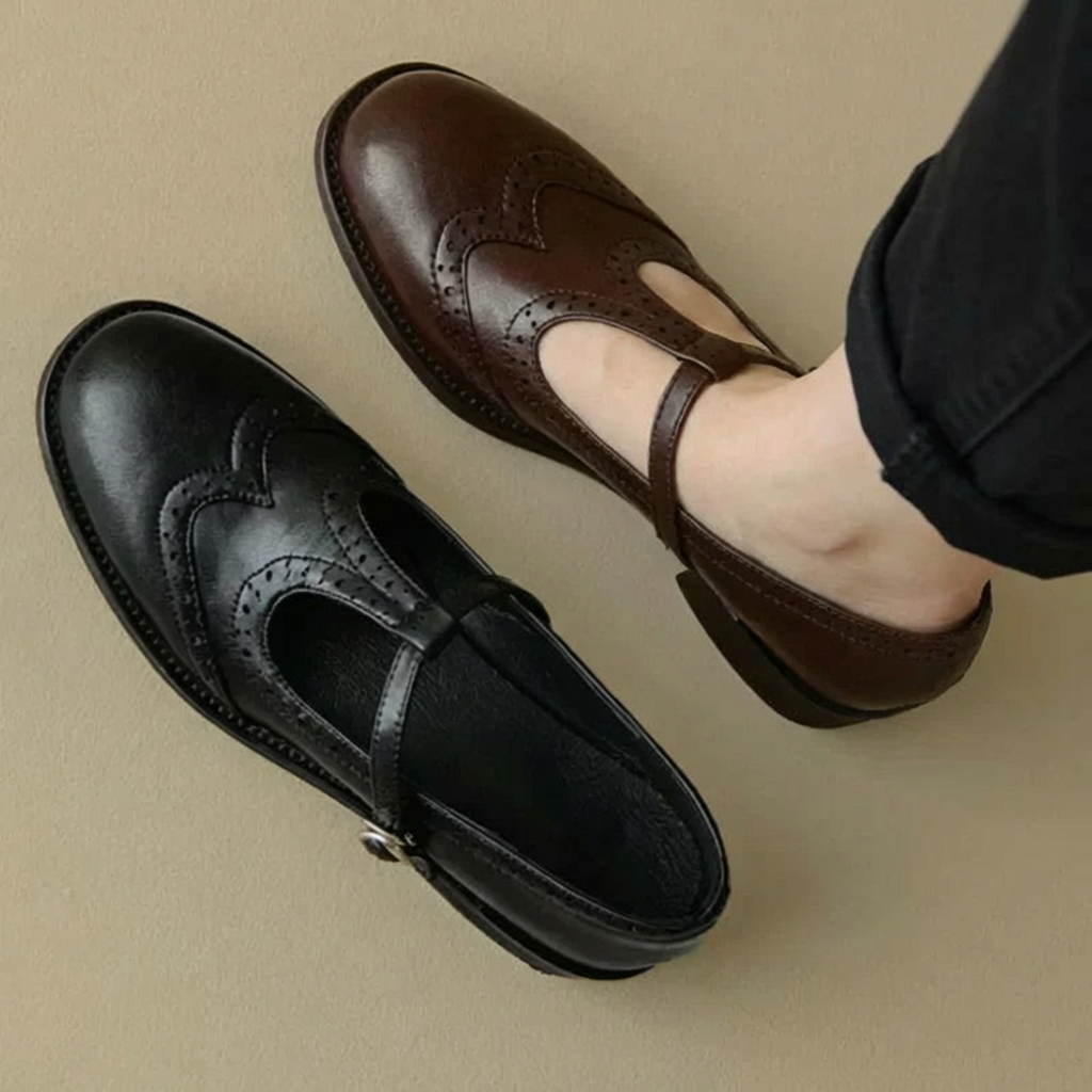 Rita | Elegant T-Strap Mary Janes - Plus size model