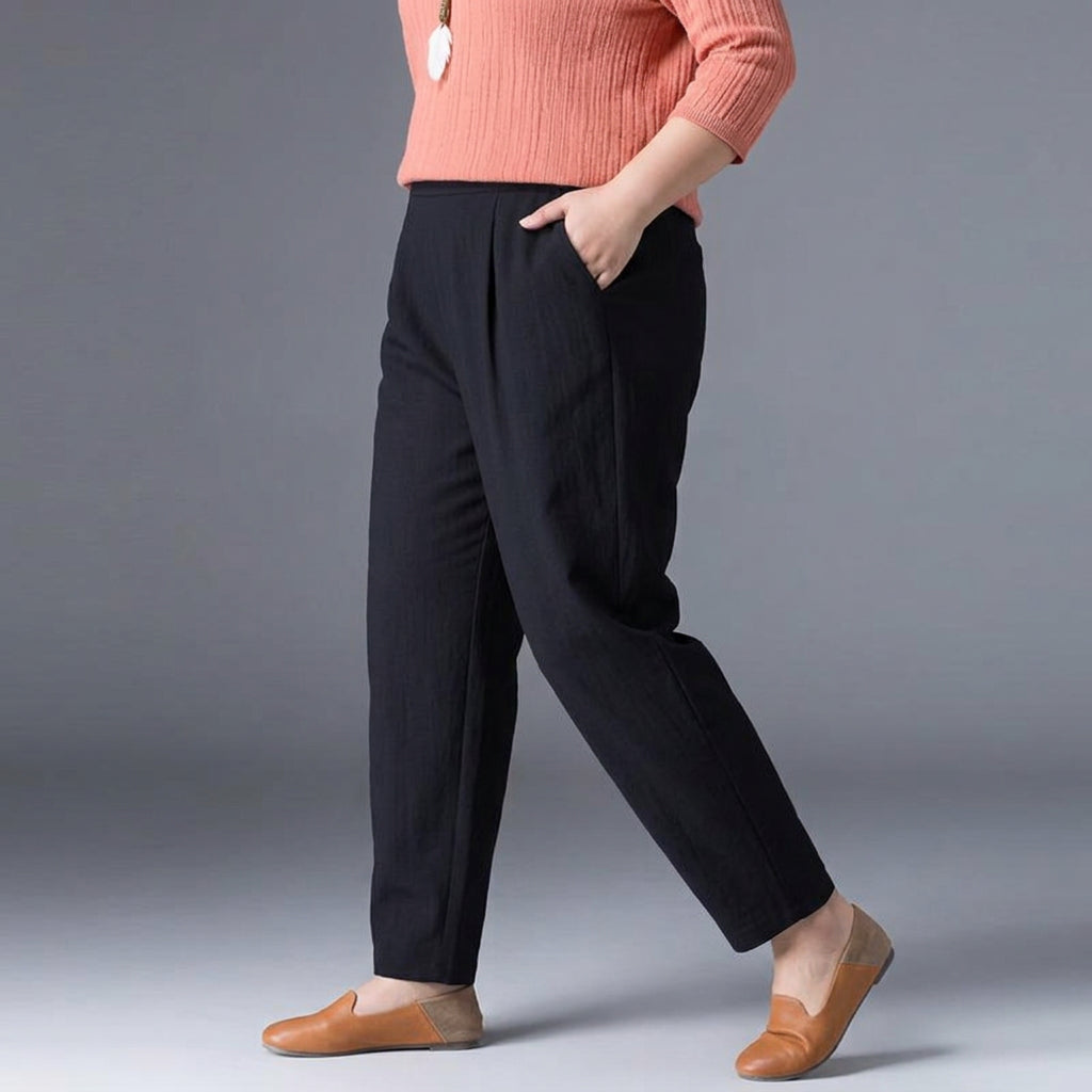 Desiree | Lightweight Summer Trousers - Plus size model