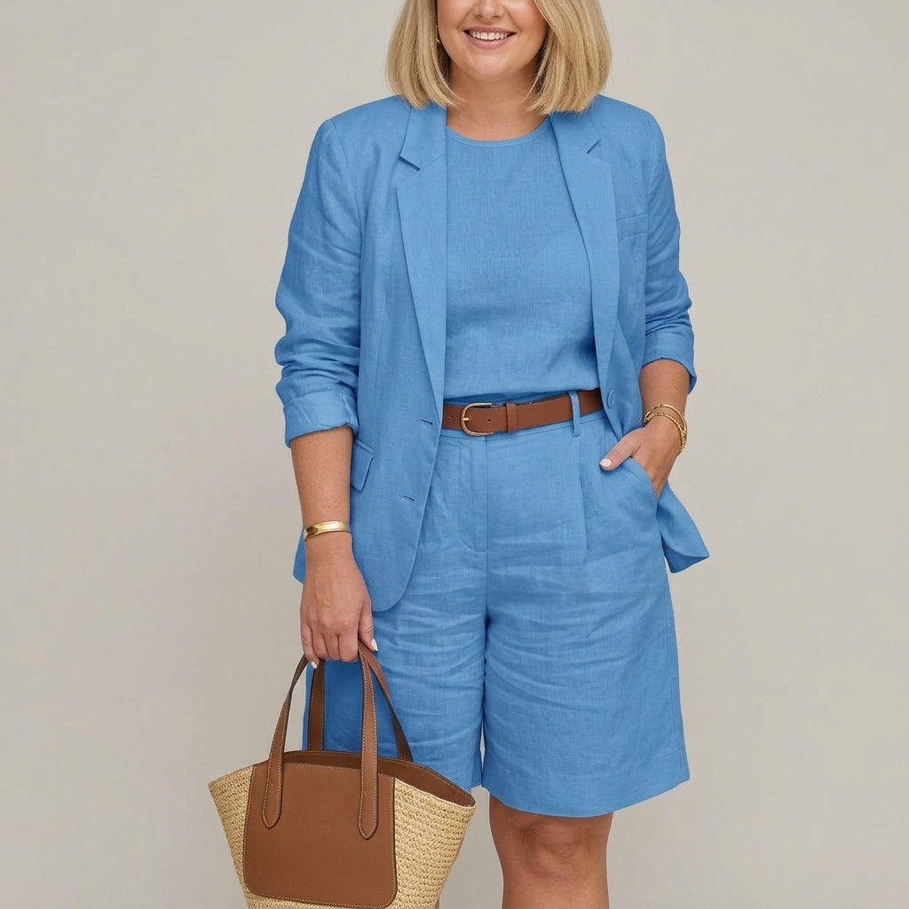 Railey | Elegant Suit 2-Piece Set - Plus size model