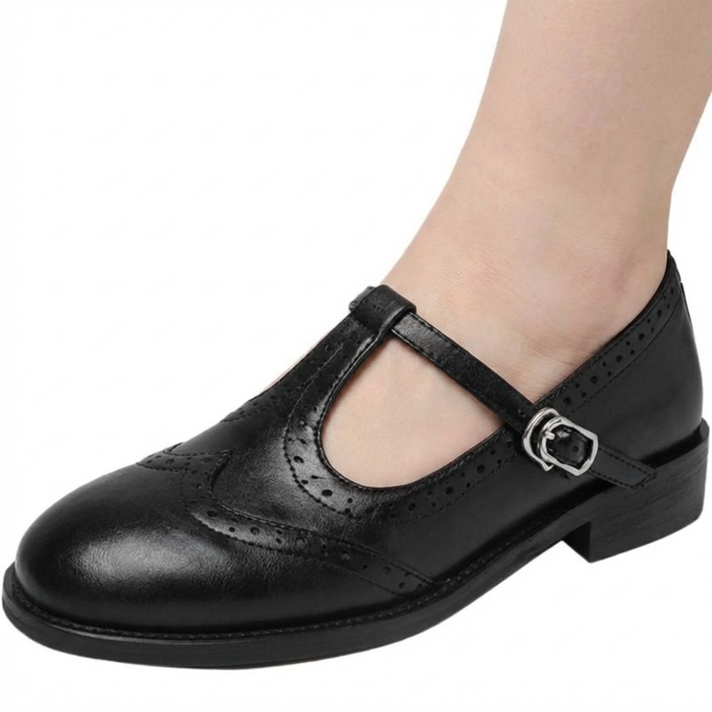 Rita | Elegant T-Strap Mary Janes - Plus size model