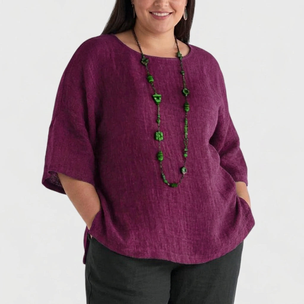Mireille | Comfortable Blouse - Plus size model