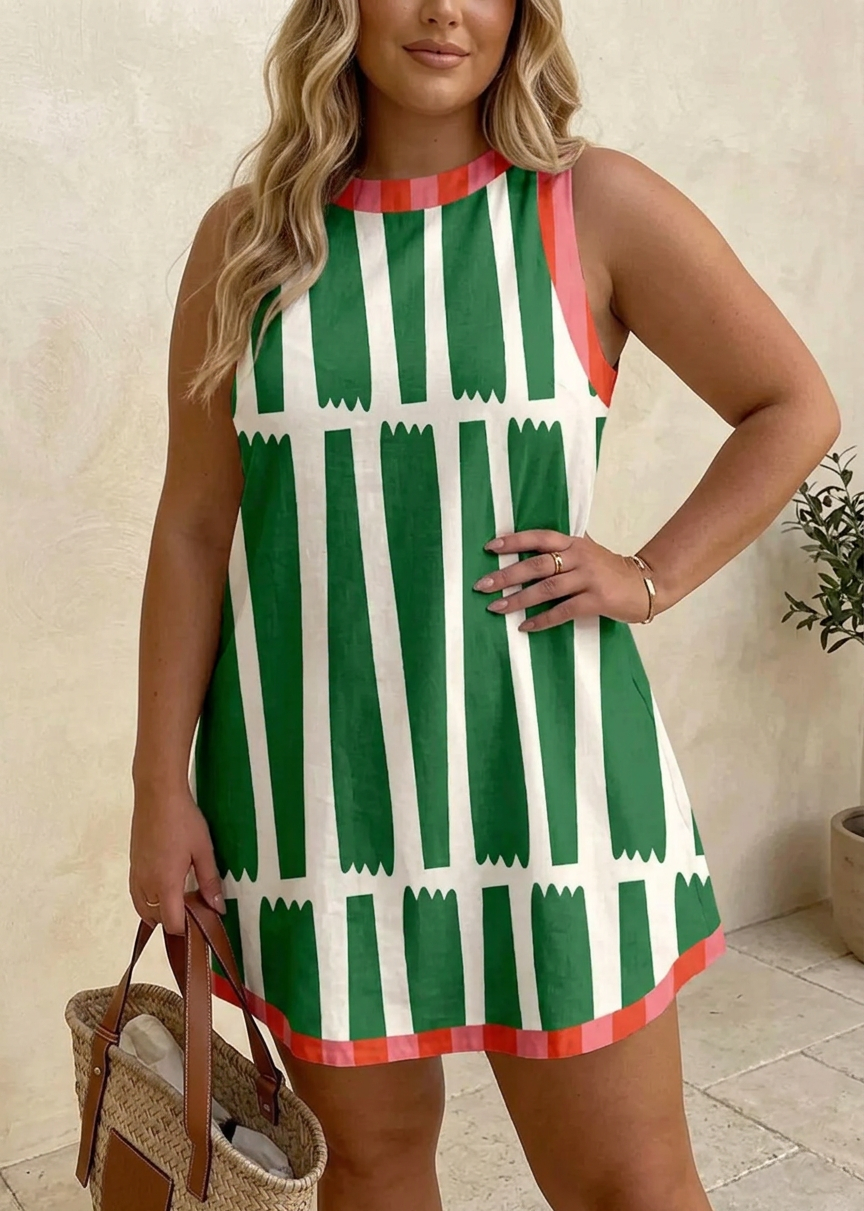 SaharaChic™ Boho Dress - Plus size model