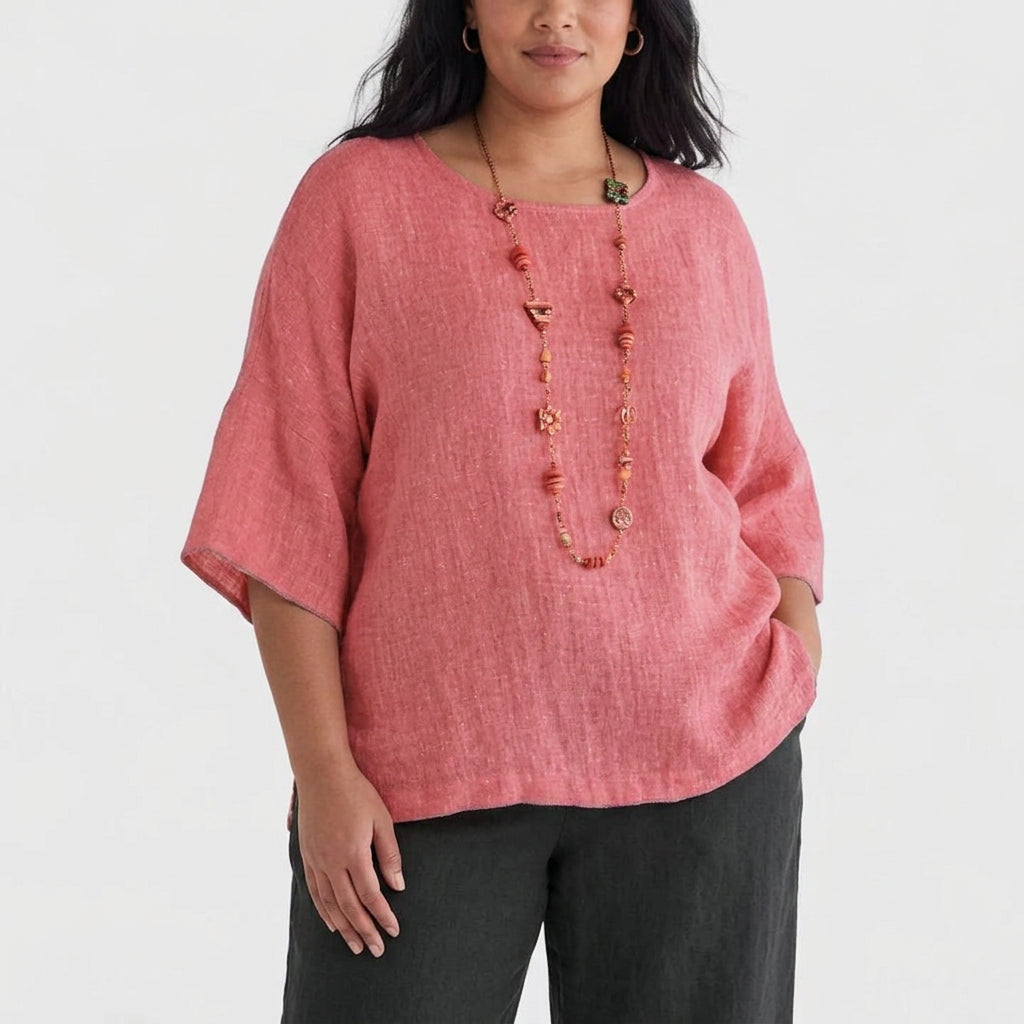 Mireille | Comfortable Blouse - Plus size model