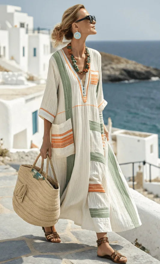 Vera Coastal Flow Dress