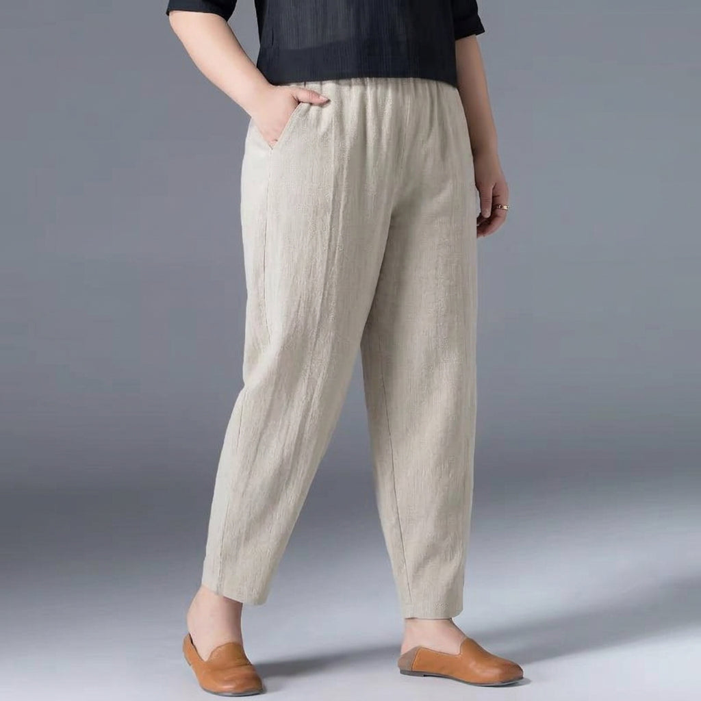 Desiree | Lightweight Summer Trousers - Plus size model