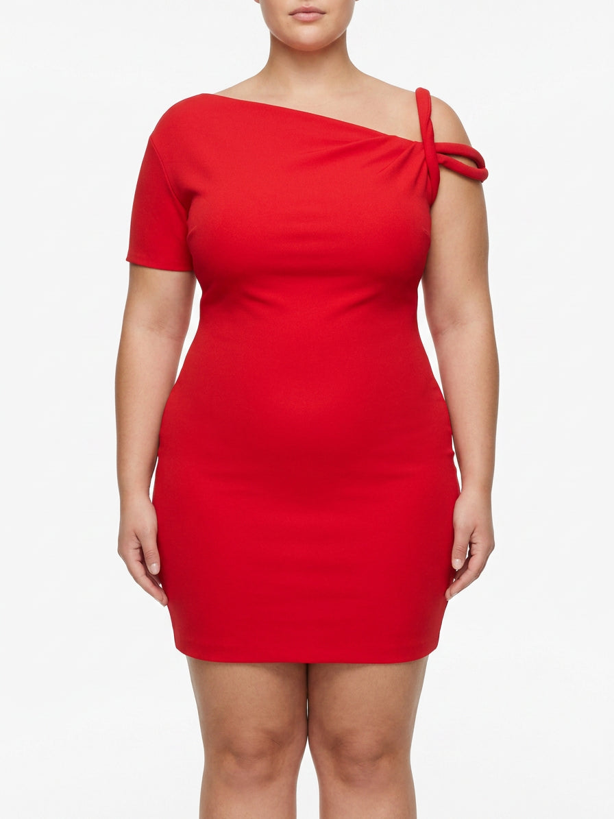 Kylie twisted mini dress - Plus size model