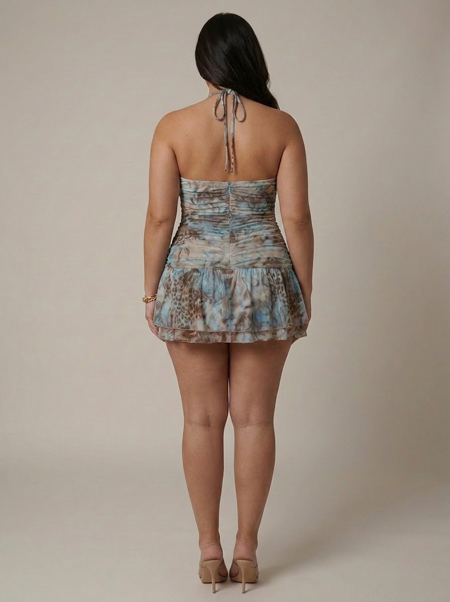 Soline Mini Dress - Plus size model