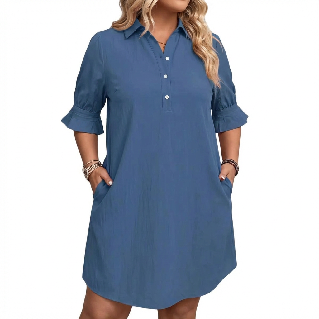 Alyanna - Effortless Classic Dress - Plus size model