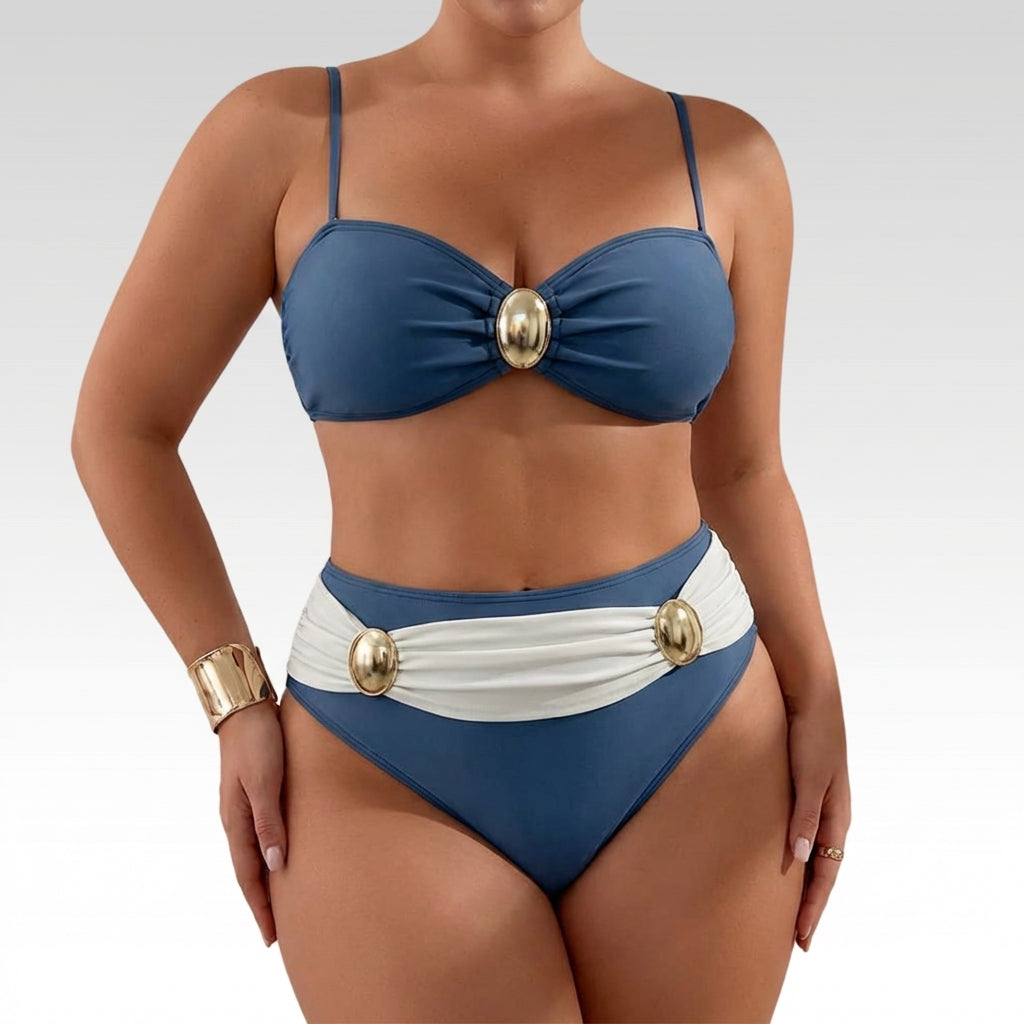 Marcelle | Elegant & Figure-Hugging Bikini Two-Piece - Plus size model