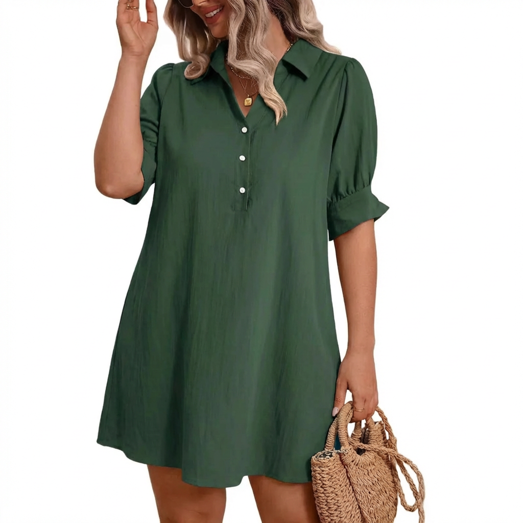 Alyanna - Effortless Classic Dress - Plus size model