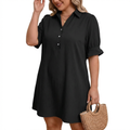 Alyanna - Effortless Classic Dress - Plus size model