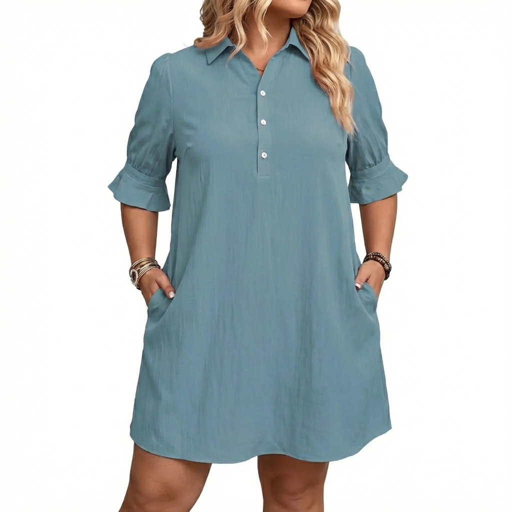 Alyanna - Effortless Classic Dress - Plus size model