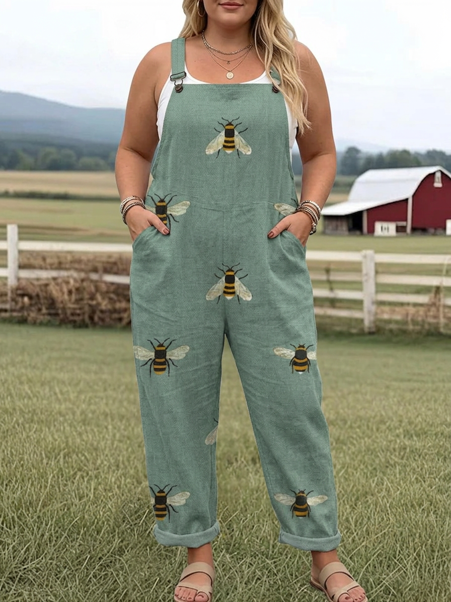 Garden Fantasy Jumpsuit - Plus size model