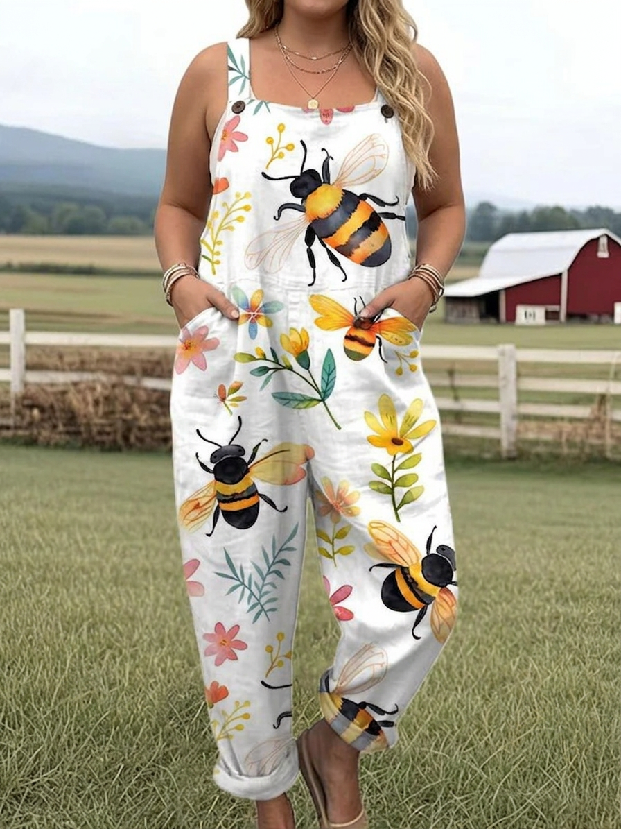 Blossom Jumpsuit - Plus size model