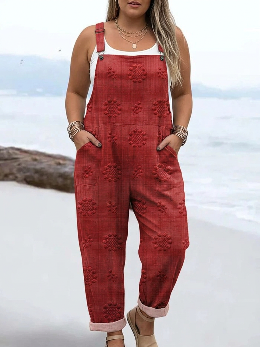 Meadow Shine Jumpsuit - Plus size model