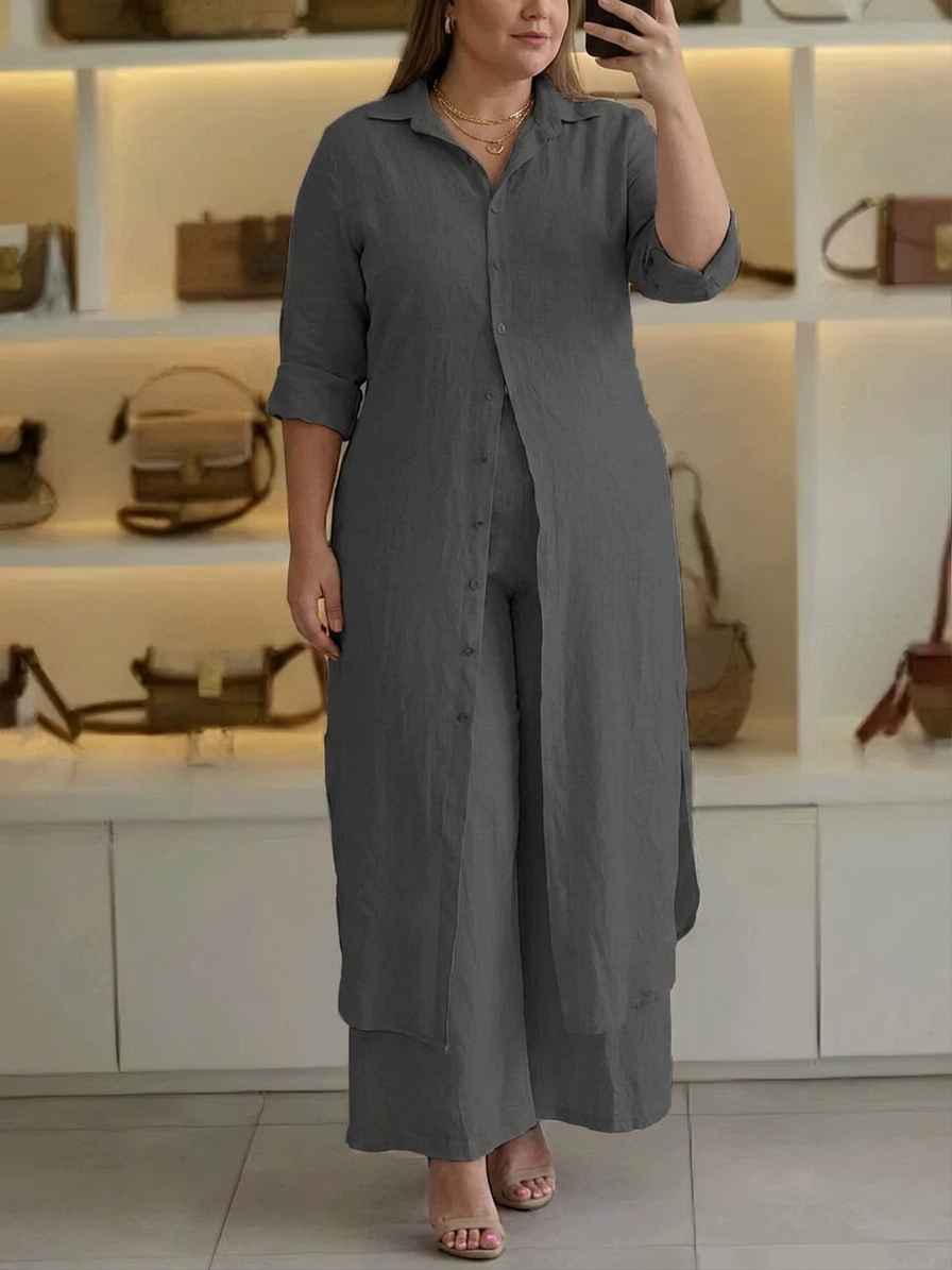 Vienna | Co-ord Set Elegant Two-Piece - Plus size model