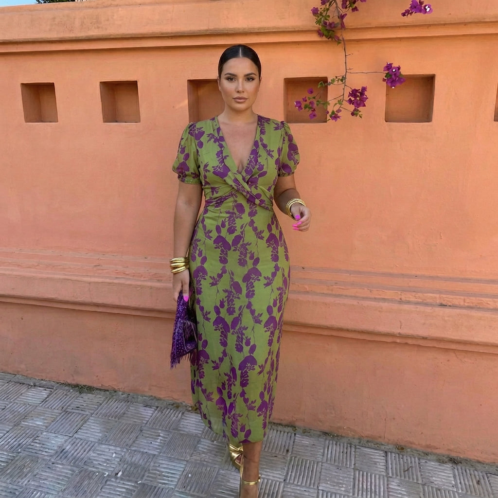 Alina | Elegant Summer Dress - Plus size model