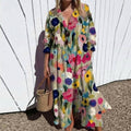 Zariah | Elegant Bohemian Dress - Plus size model