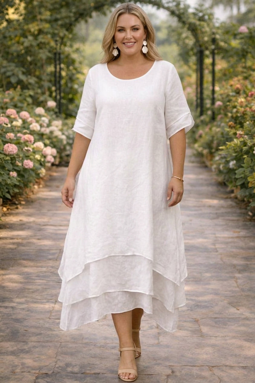 April™ | Elegant Dress - Plus size model