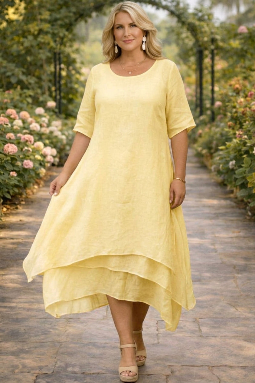 April™ | Elegant Dress - Plus size model