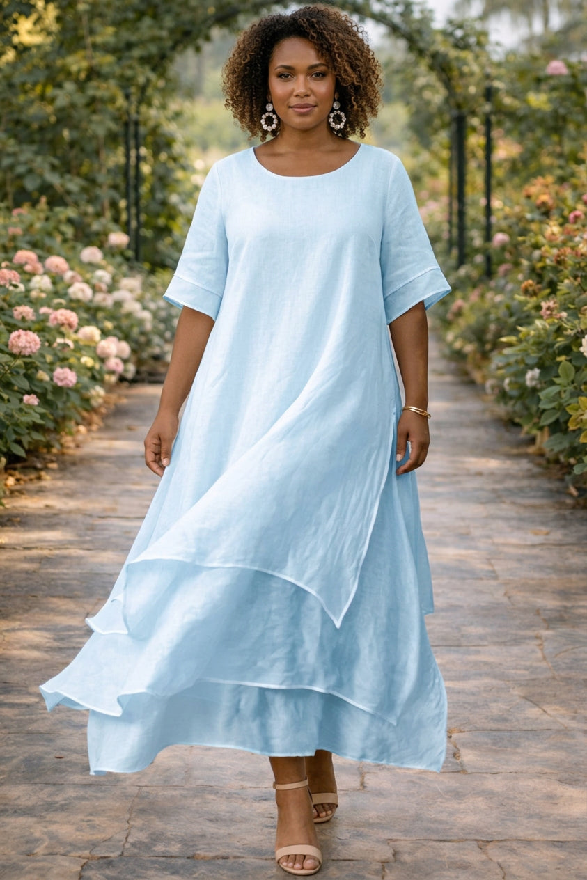 April™ | Elegant Dress - Plus size model