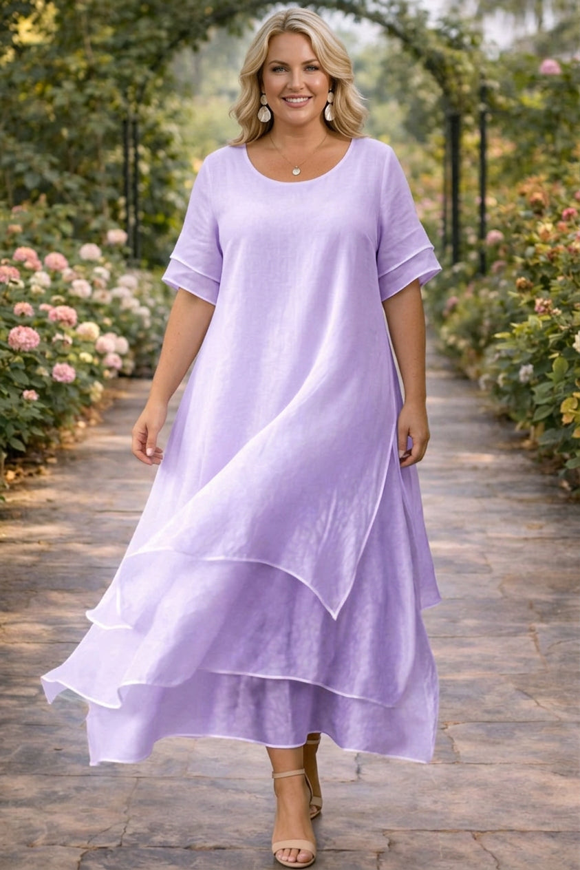 April™ | Elegant Dress - Plus size model