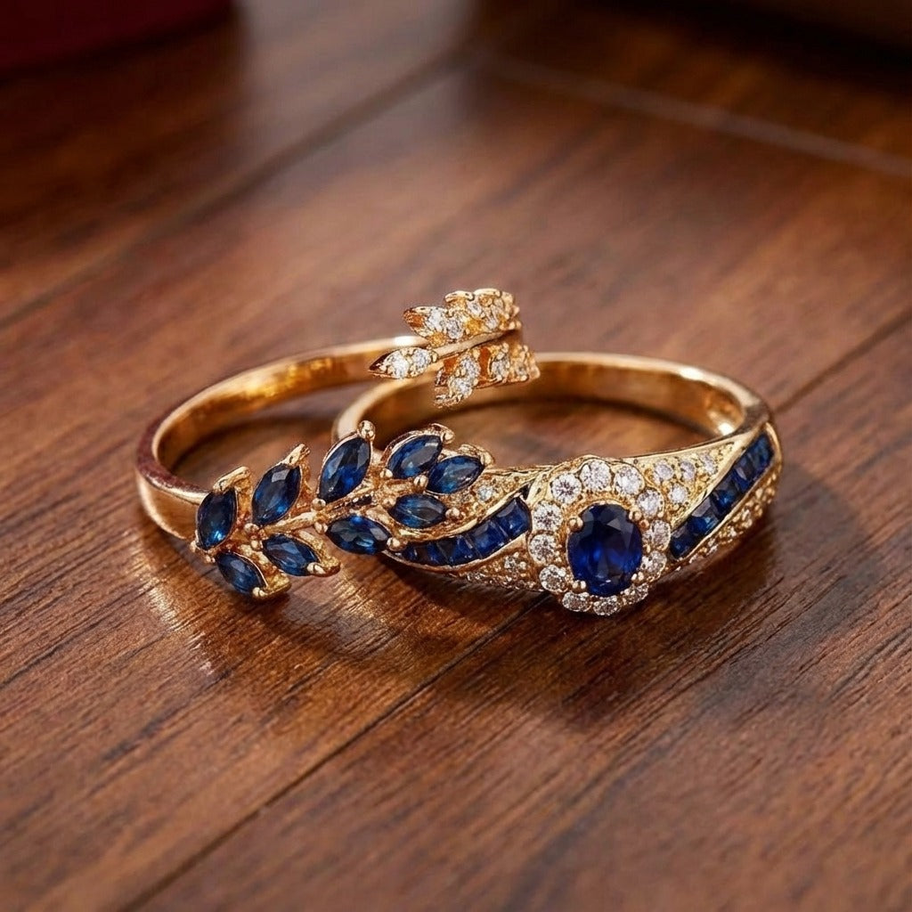 Amelia Grace Ring Set | Gold