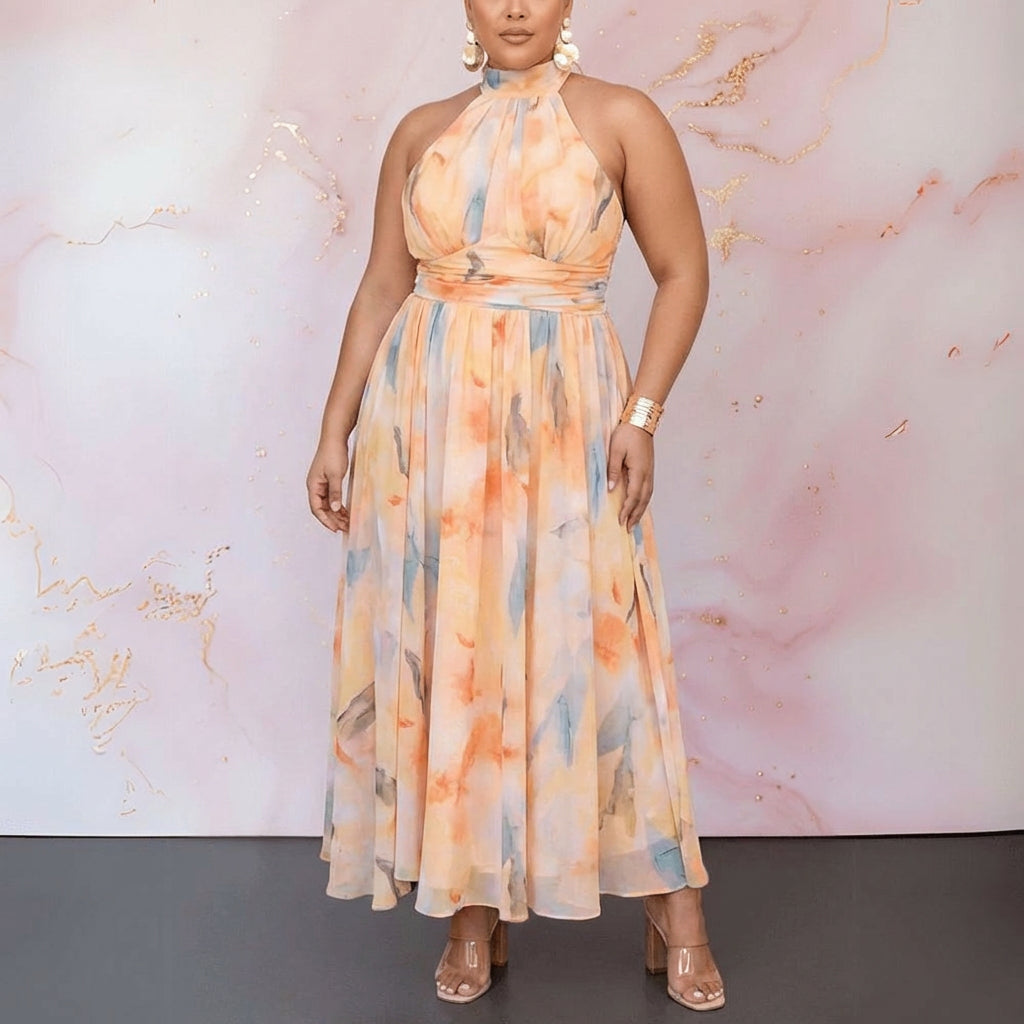 Halter™ | Maxi Dress - Plus size model