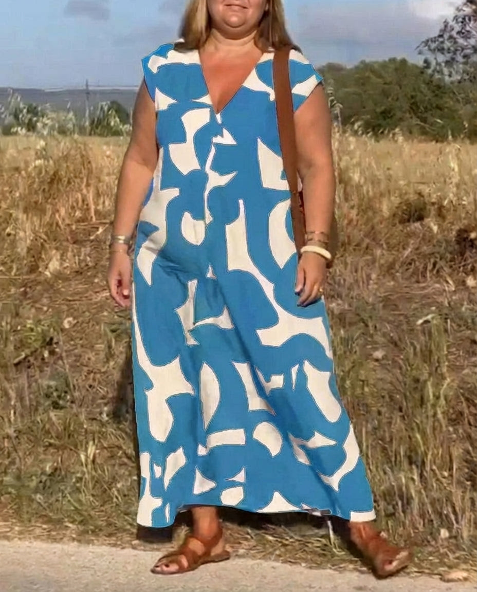 Lysandra | Sophisticated Maxi Dress - Plus size model