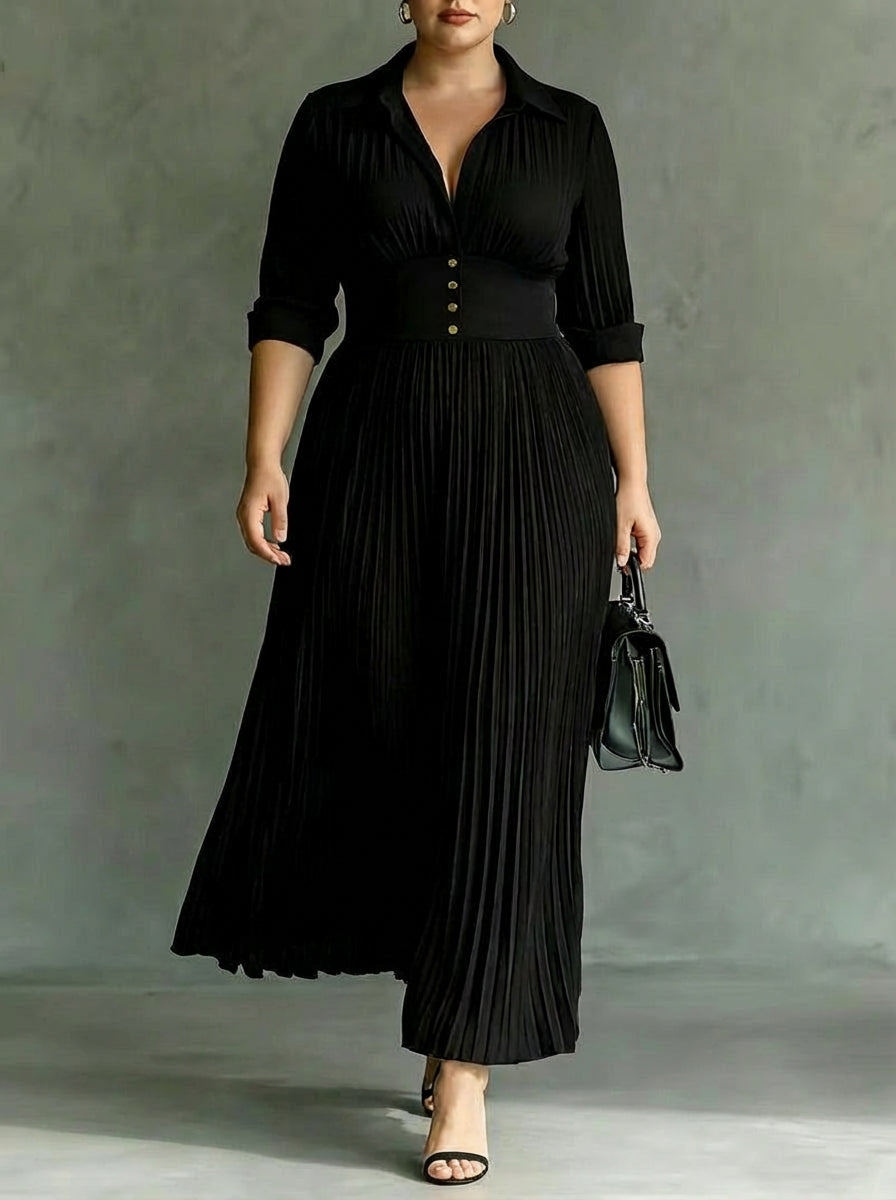 Sophyrahh | Elegant Maxi Dress - Plus size model