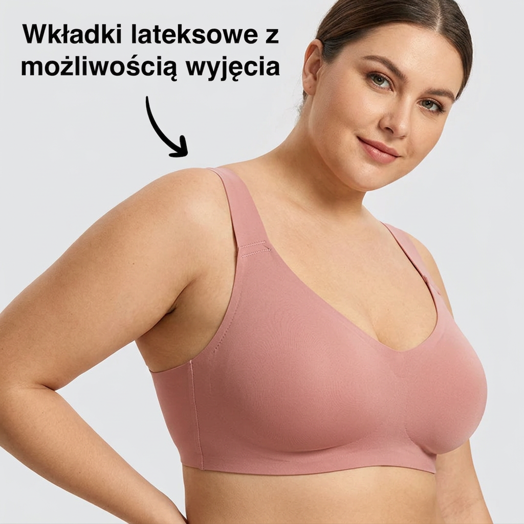 Seamless Gel Bra - Plus size model