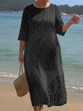 Ophelia - Elegant Casual Dress - Plus size model