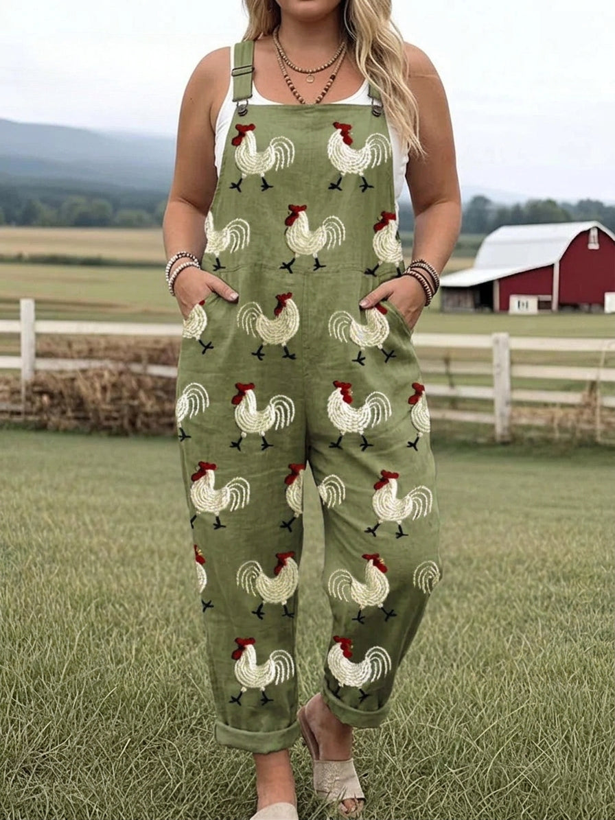 Rise & Roost Jumpsuit - Plus size model