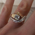 Abigail Zirconia Ring | Mixed Gold