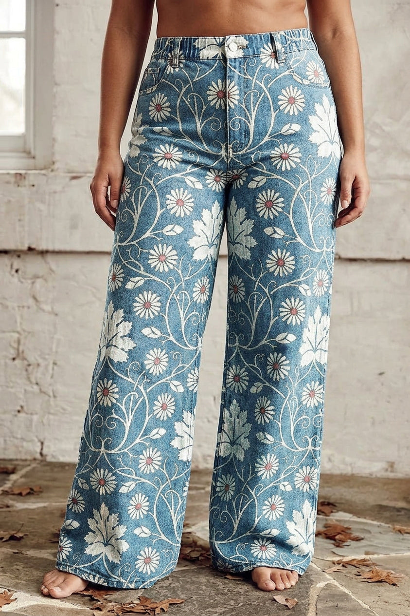 Margherita - Boho Chic Pants - Plus size model