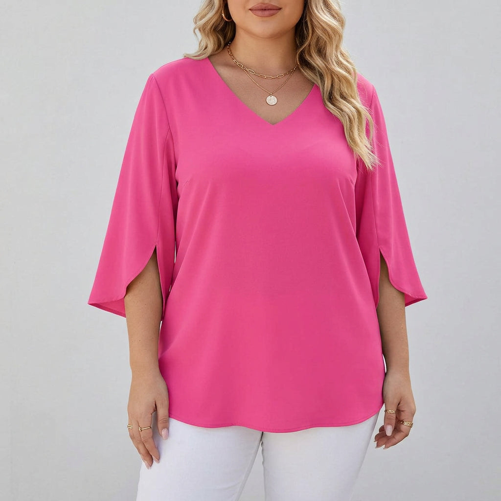 Debby | Elegant Blouse - Plus size model