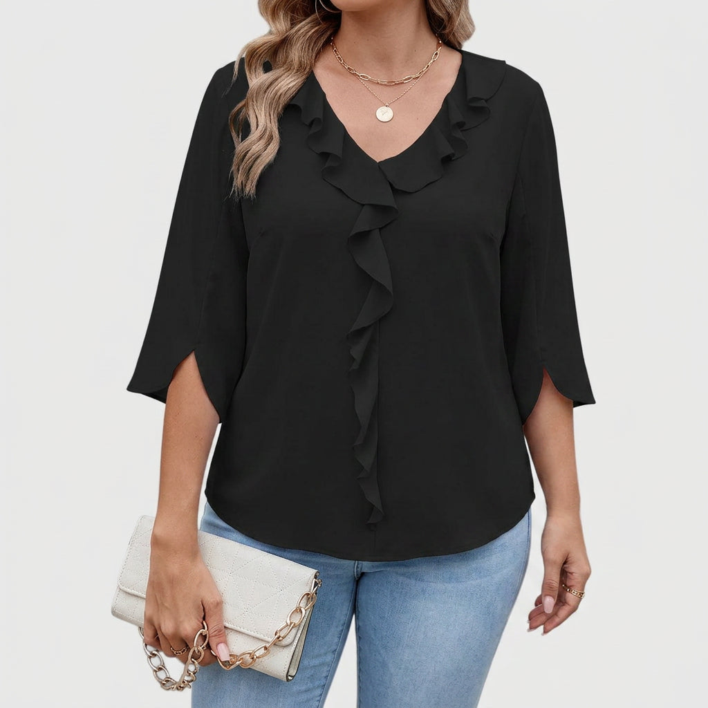 Debby | Elegant Blouse - Plus size model