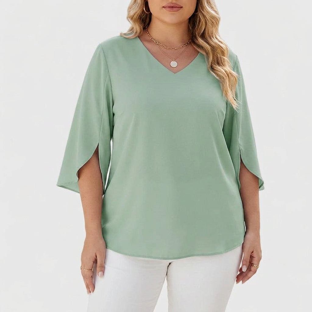 Debby | Elegant Blouse - Plus size model