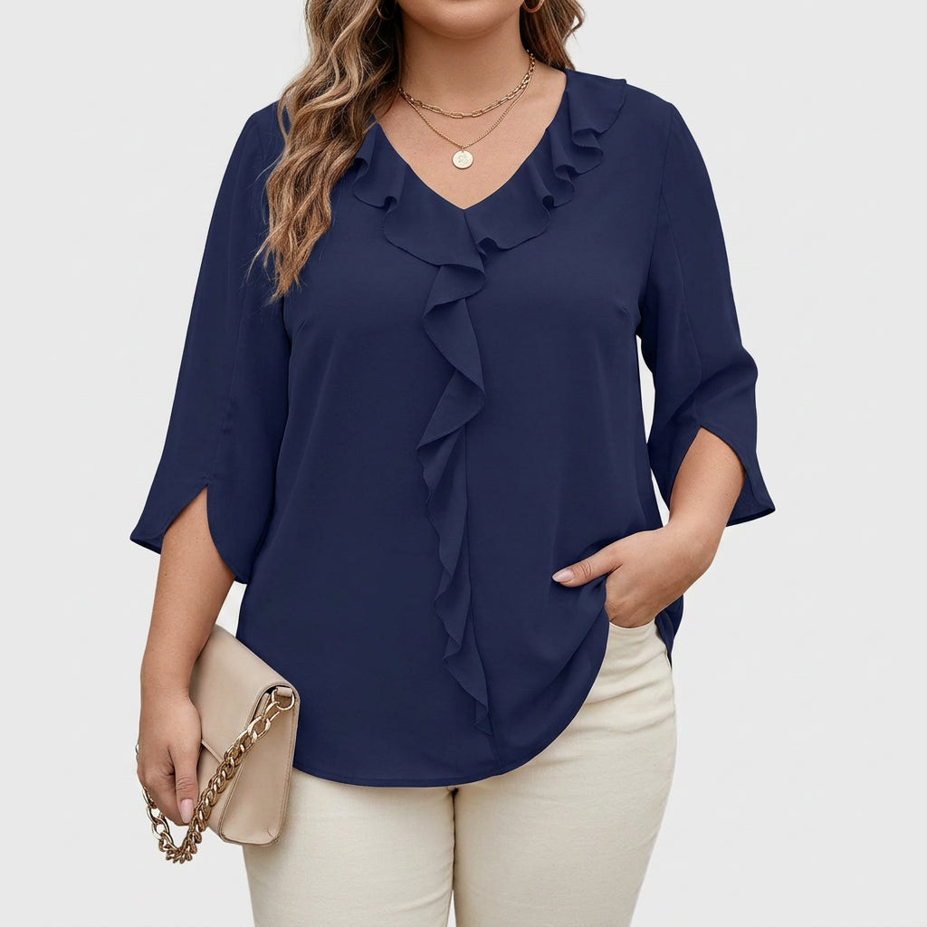 Debby | Elegant Blouse - Plus size model