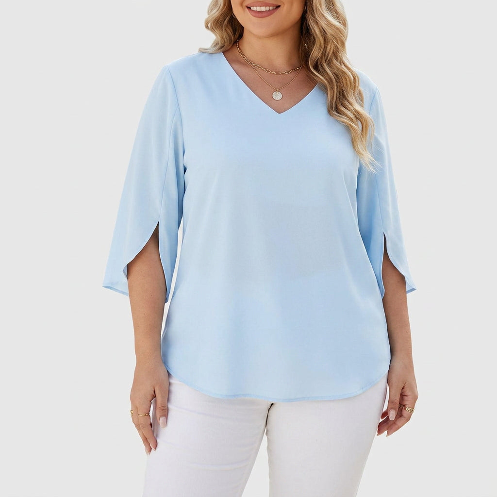 Debby | Elegant Blouse - Plus size model