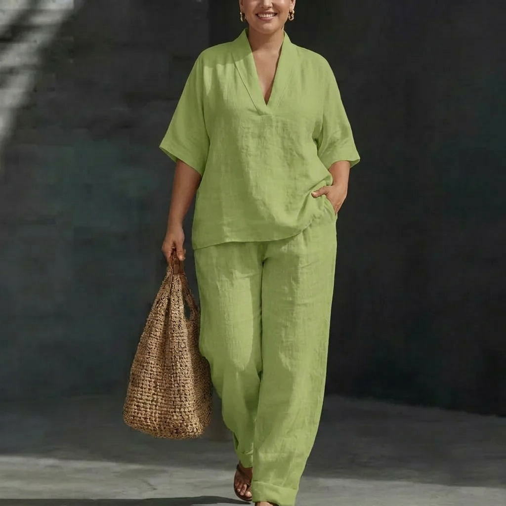 Dolores | Women's Two-Piece Set - Plus size model