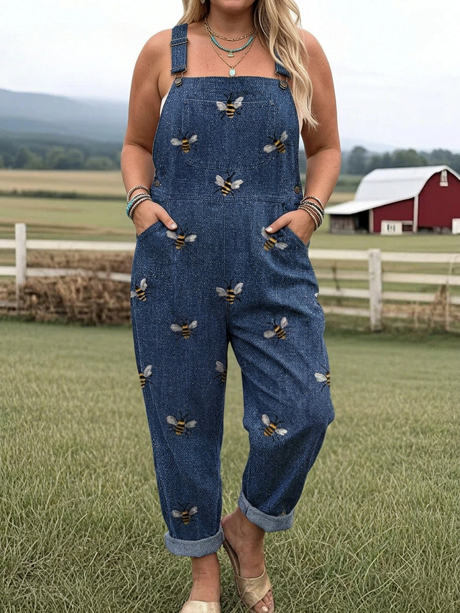 Buzzin' Around Jumpsuit - Plus size model