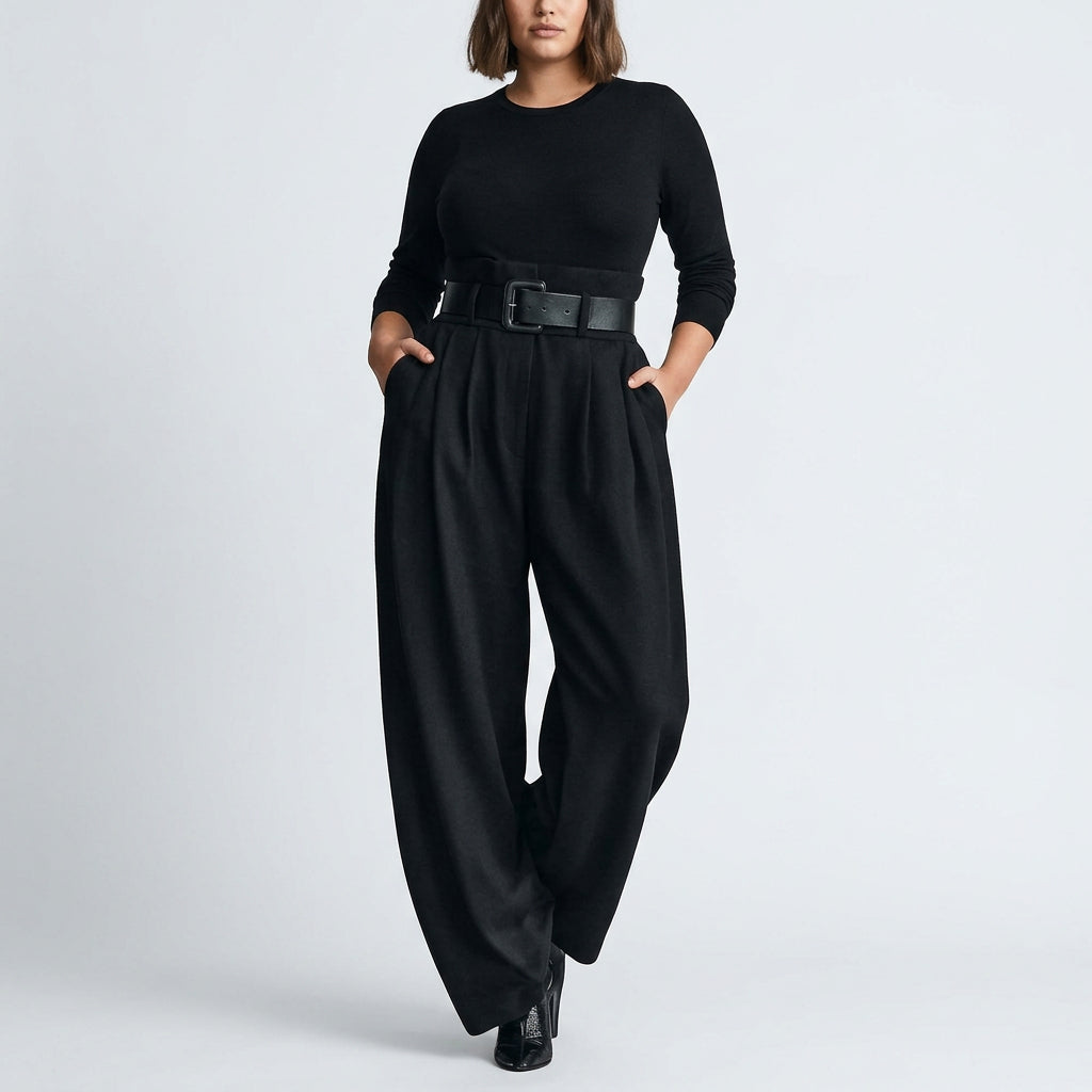 Doris™ Jumpsuit with High Neck - Plus size model