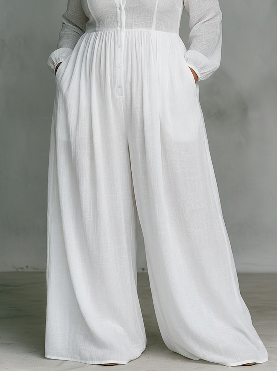 ROWENA | MINIMALIST PATCHWORK MAXI DRESS - Plus size model