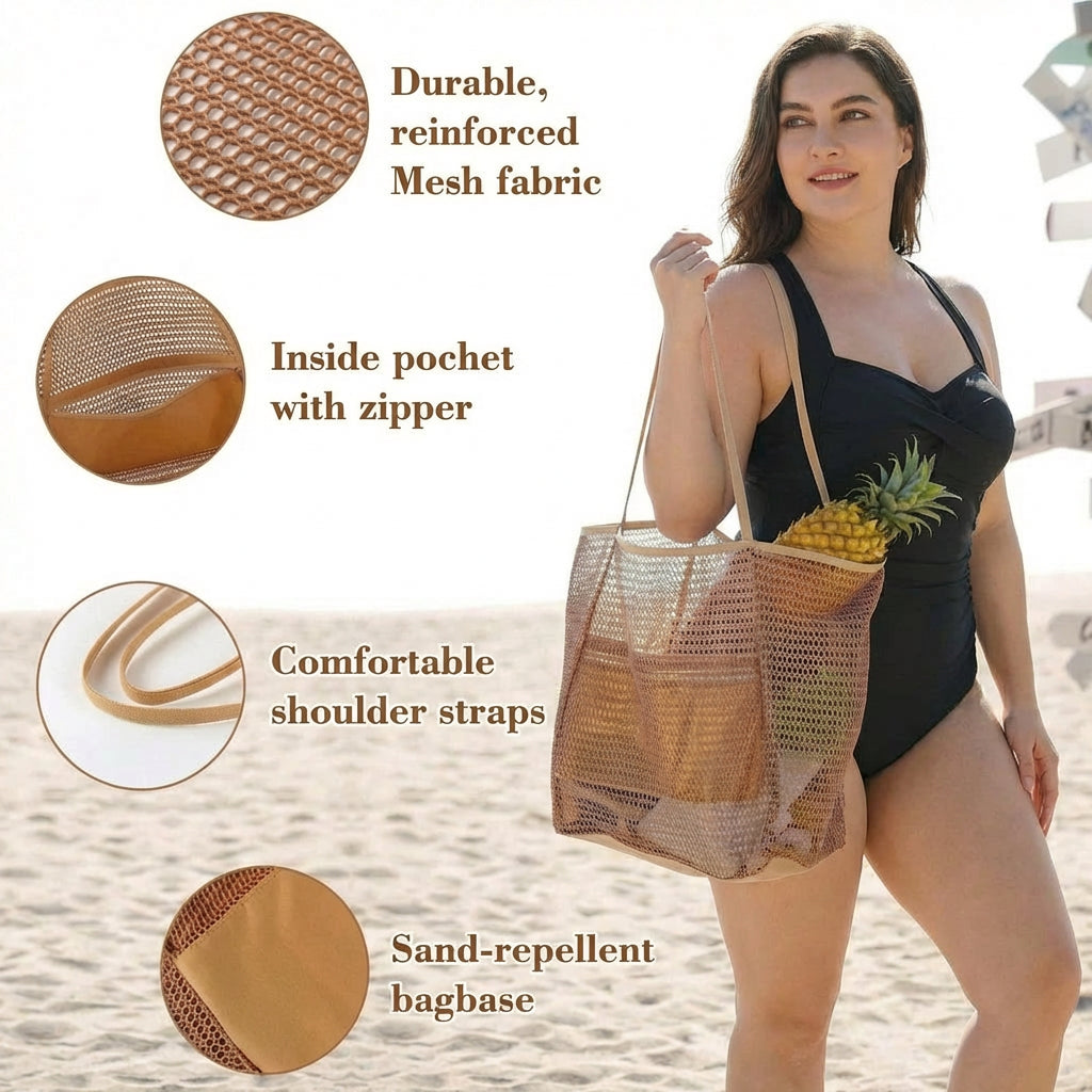 SERENITY TOTE | YOUR RELAXED BEACH BAG FOR EVERY SUMMER - Plus size model
