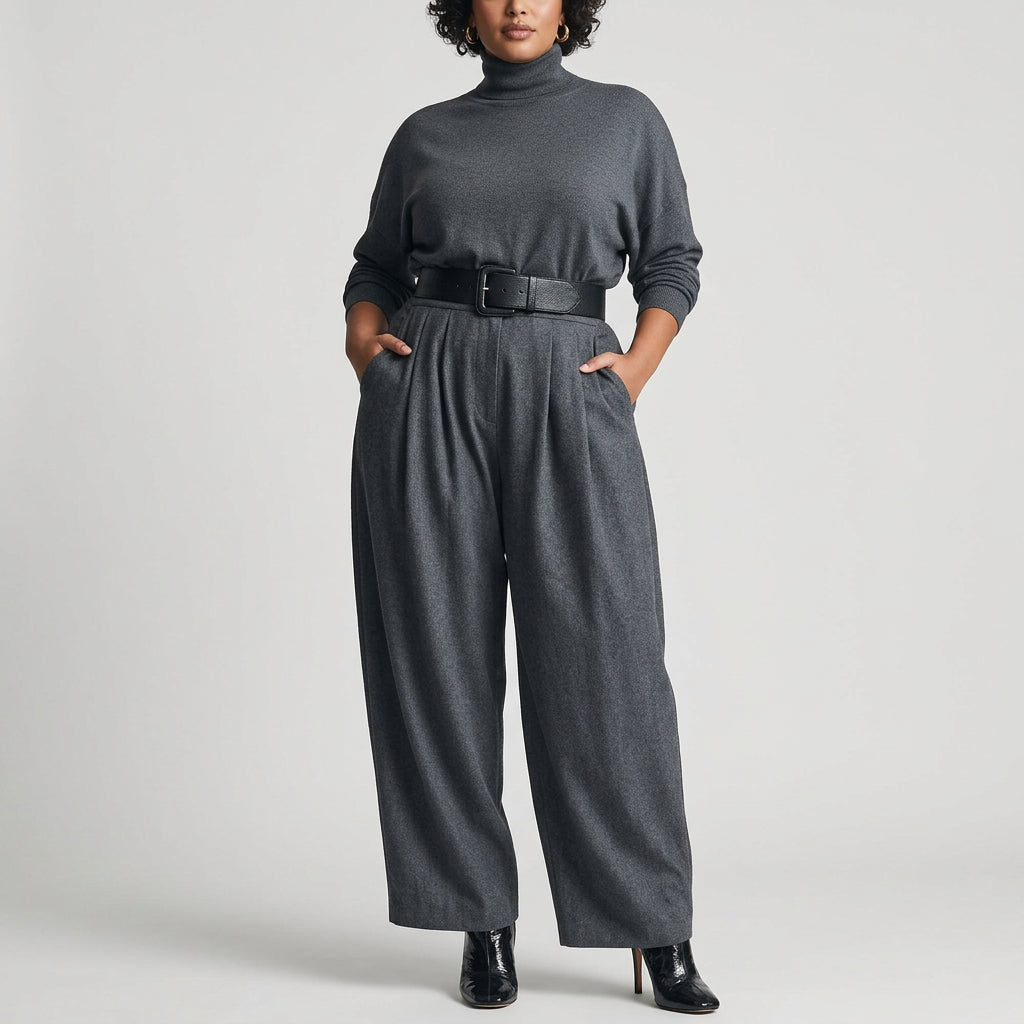 Doris™ Jumpsuit with High Neck - Plus size model