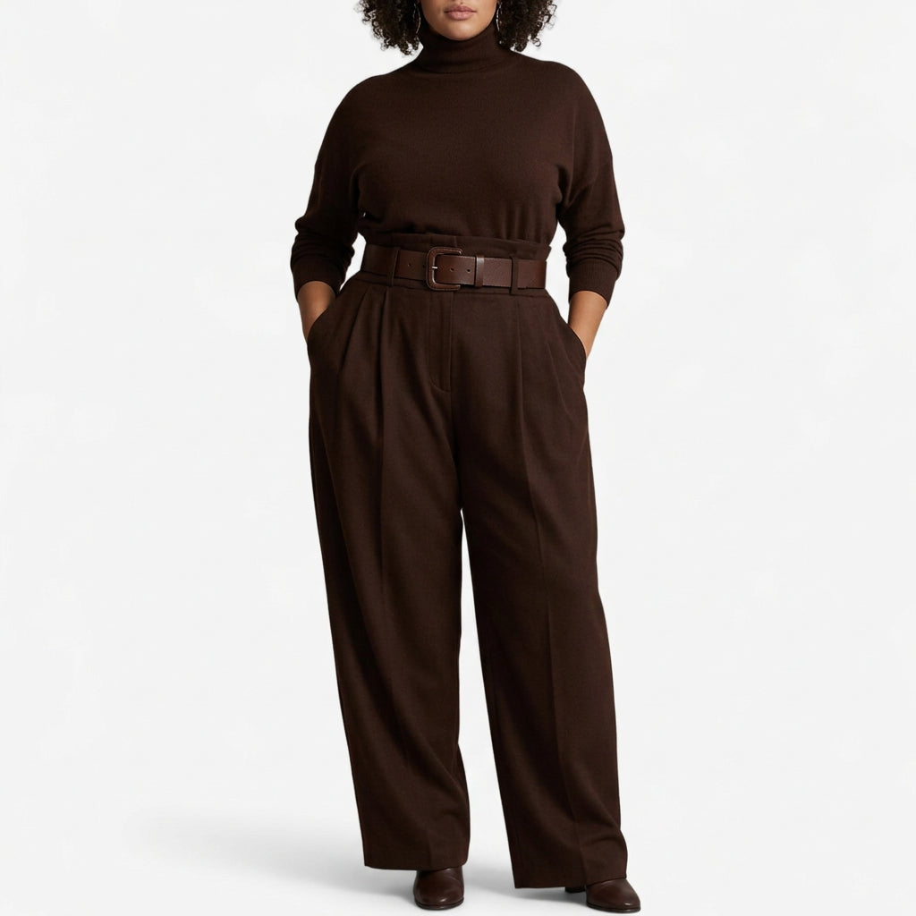 Doris™ Jumpsuit with High Neck - Plus size model