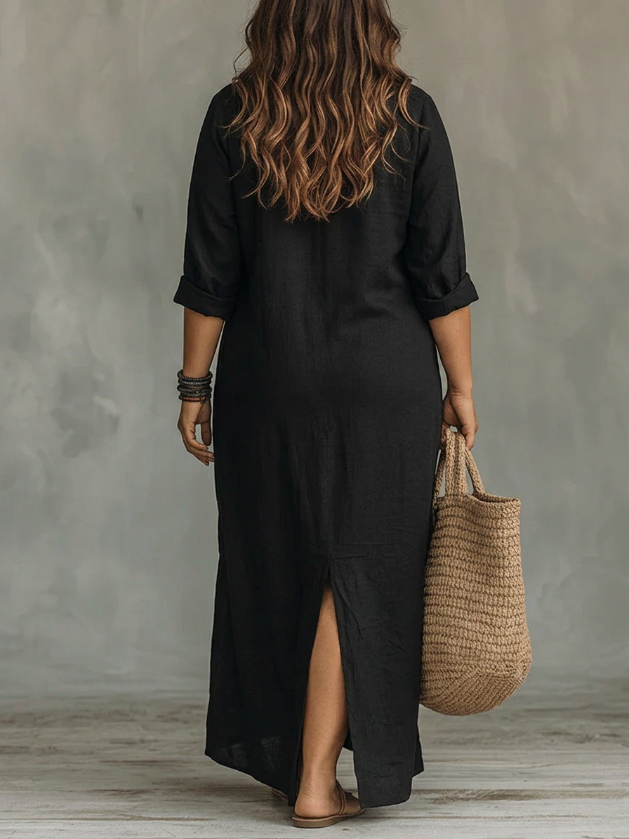 Willow | Elegant Summer Maxi Dress - Plus size model