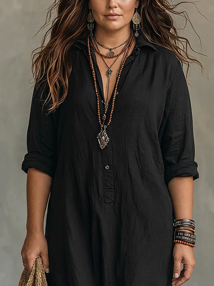 Willow | Elegant Summer Maxi Dress - Plus size model