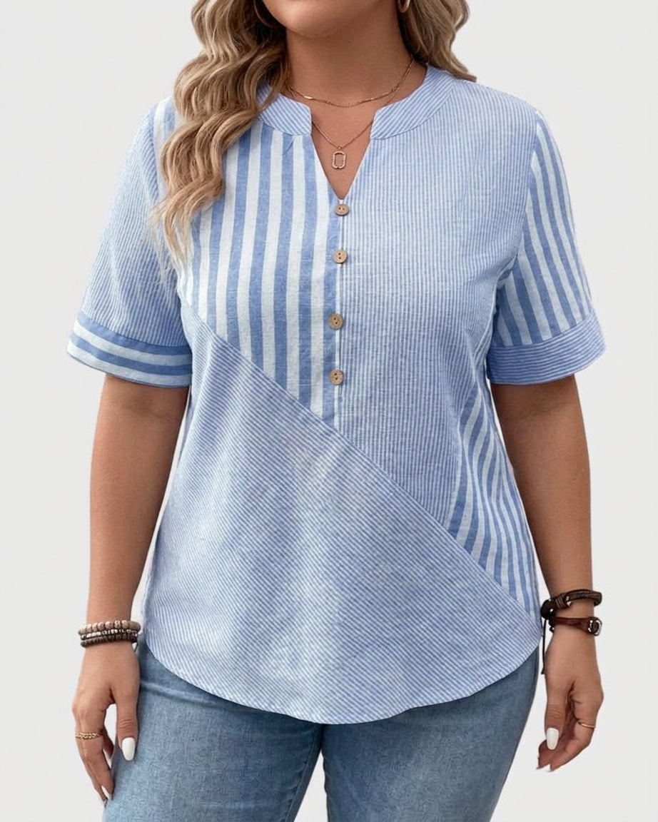 Gigi | Sophisticated Blouse - Plus size model